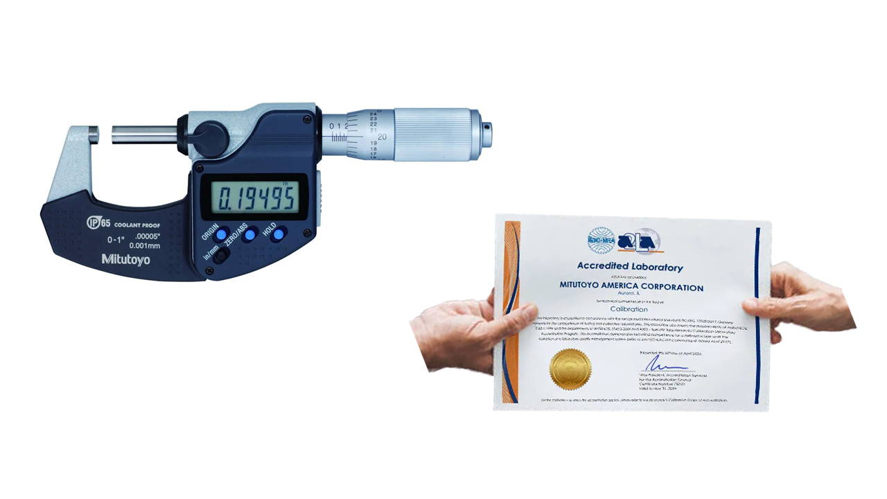 Mitutoyo Micrometers with Calibration Cert Tagged "" GreatGages